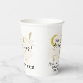 Oh baby's! Neutral Twin Storks-Baby shower Papieren Bekers (Rechts)