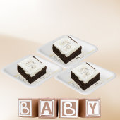 Oh baby's! Neutrale tweelingooievaars Papieren Bordje