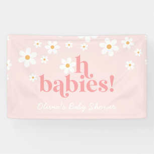Oh baby's! Retro Daisy Roze Baby shower Banner