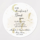 Oh baby's! Sticker Baby shower Neutral Twin Ooieva (Design 1)