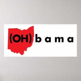 (OH)Bama - Rood en zwart Poster