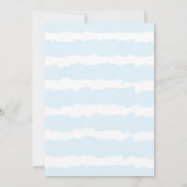 Oh bebe Frans thema blauw zwart wit jongen baby Kaart (Achterkant)