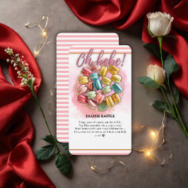 Oh bebe Franse Patisserie Baby shower Informatiekaartje