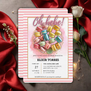 Oh bebe Franse Patisserie Baby Shower  Kaart