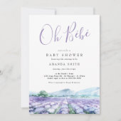 Oh Bebe French Lavender Baby shower Kaart (Voorkant)