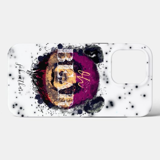 "OH-BEER" | Funny Cool Panda Monogram Case-Mate iPhone Case (Achterkant (horizontaal))