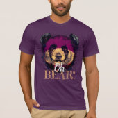 "OH-BEER" | Funny Cool Panda T-shirt (Voorkant)