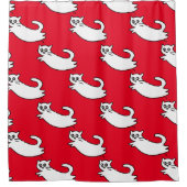 Oh, ben je daar? Cat Doodles Douchegordijn (Voorkant)