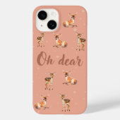 Oh Beste iPhone Case in Peach en Brown (Achterkant)
