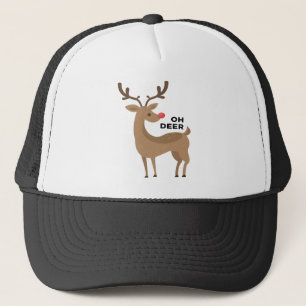 Oh Beste Rudolph Red Nosed Reindeer Funny Design Trucker Pet