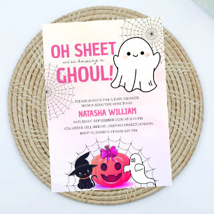 Oh Blad Het is een Ghoul Baby shower Uitnodiging