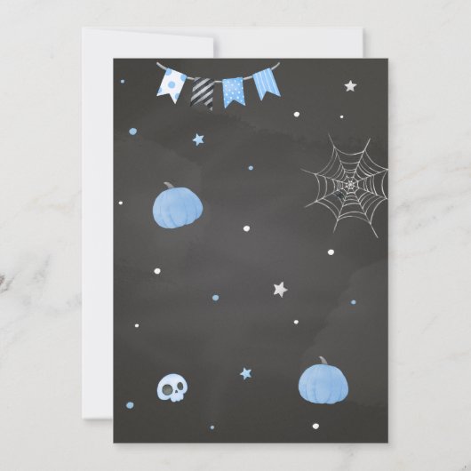 Oh Blad, we hebben een Boo-y Baby shower Kaart (Achterkant)