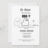 Oh Blad we hebben een boo-y halloween baby shower Kaart (Voorkant)