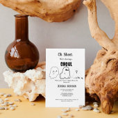 Oh Blad we hebben een ghoul halloween baby shower Kaart