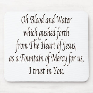 Oh bloed en water - St. Faustina Muismat
