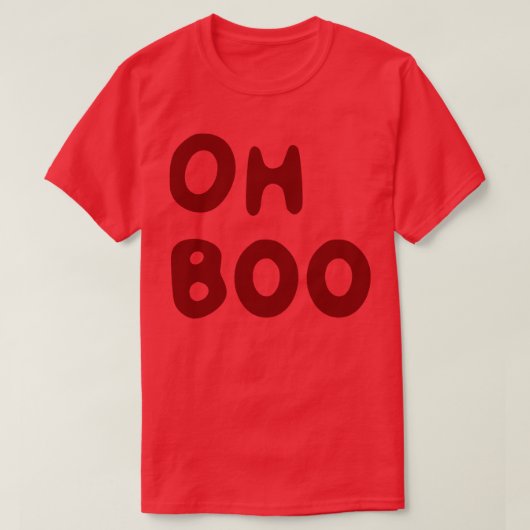Oh Boe in het bloed rood T-shirt (Design voorkant)