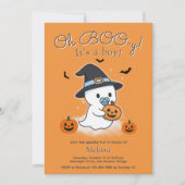 Oh BOO-y Halloween Baby shower Kaart (Voorkant)