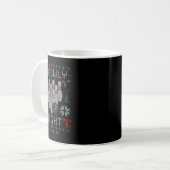 Oh Bowly Night Bowling Ugly KerstSweater Part Koffiemok (Voorkant links)