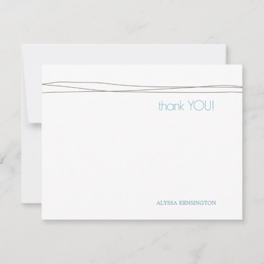 Oh Boy Aangepast Dank je wel Kaart (Voorkant)