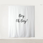Oh Boy Achtergrond Oh Boy Banner Tapestry Wandkleed (Voorkant)