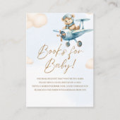 Oh Boy, Adorable Bear Baby shower boy Informatiekaartje (Voorkant)