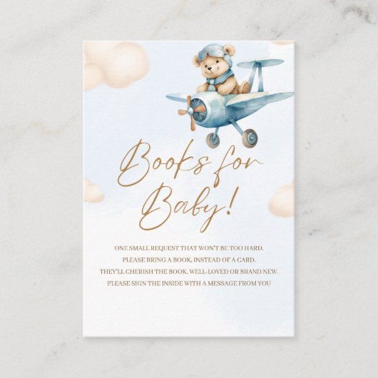 Oh Boy, Adorable Bear Baby shower boy Informatiekaartje (Voorkant)