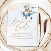 Oh Boy, Adorable Bear Baby shower boy Informatiekaartje