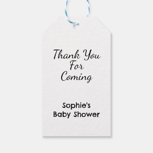 Oh Boy, Adventure Awaits, Blue Cadeaulabel (Achterkant)