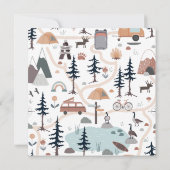 Oh Boy, Adventure Awaits, Hot Air Balloon Square Bedankkaart (Achterkant)