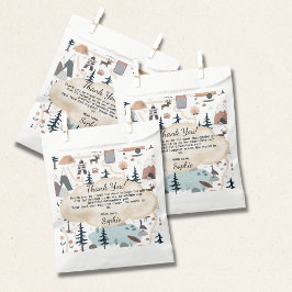 Oh Boy, Adventure Awaits, Hot Air Balloon Square Bedankzakje