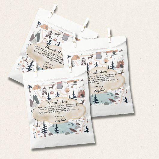 Oh Boy, Adventure Awaits, Hot Air Balloon Square Bedankzakje