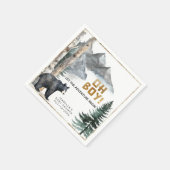 Oh Boy Adventure Begin | Beer & Berk Baby shower Servet (Hoek)