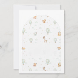 Oh Boy! Adventure Begins Arched Baby Shower Invita Kaart