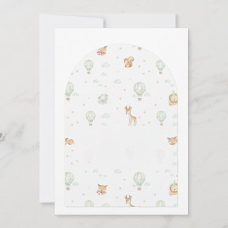 Oh Boy! Adventure Begins Arched Baby Shower Invita Kaart