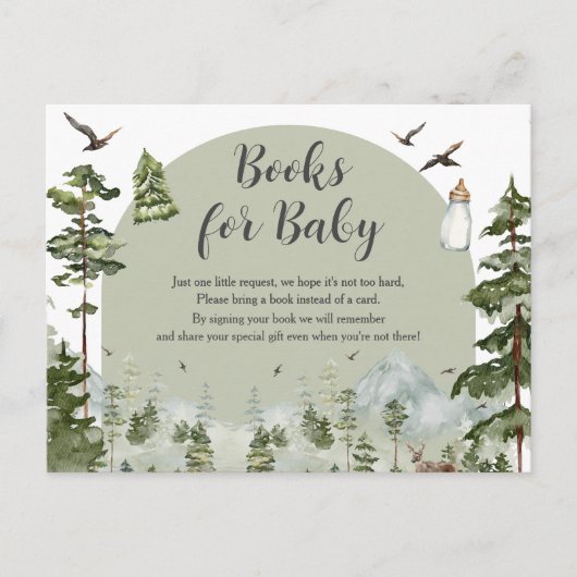 Oh Boy Adventure Pine Forest Boeken voor Baby Briefkaart (Voorkant)