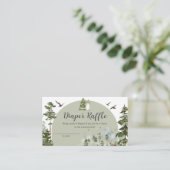 Oh Boy Adventure Pine Forest Luier Raffle Informatiekaartje (Staand voorkant)