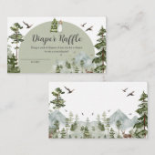 Oh Boy Adventure Pine Forest Luier Raffle Informatiekaartje (Voorkant / Achterkant)
