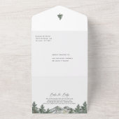 Oh Boy Adventure wacht op Forest Boy Baby shower All In One Uitnodiging (Buitenkant)