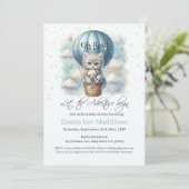 Oh Boy Adventure wacht op kitten in heteluchtballo Kaart (Staand voorkant)