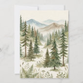 Oh Boy Adventure Woodland Bear Baby Shower Kaart (Achterkant)