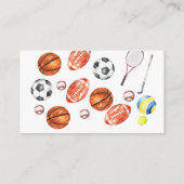 Oh Boy ALL STAR SPORT Baby Shower Diaper Raffle Informatiekaartje (Achterkant)