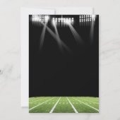 Oh Boy American Football Little Star Baby shower Kaart (Achterkant)