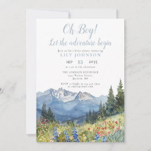 Oh Boy Avontuur Begint All In One Baby Shower Kaart