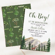 Oh Boy Avontuur Bos Herten Baby Shower