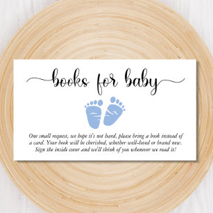 Oh Boy Baby Feet Boeken voor het Baby shower van d Informatiekaartje