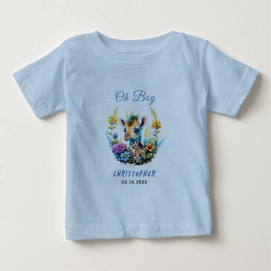 Oh boy! Baby Giraffe Baby shower (Voorkant)