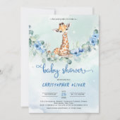 Oh boy! Baby Giraffe Baby shower Kaart (Voorkant)