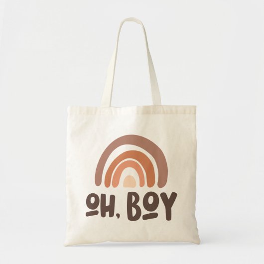 Oh Boy Baby Rainbow Tote Bag (Voorkant)
