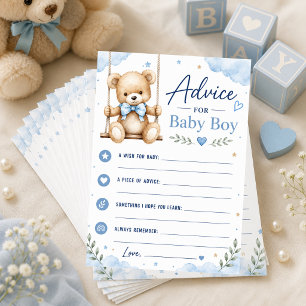 Oh Boy Baby Shower Advieskaart