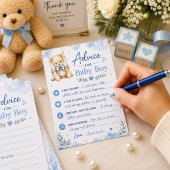 Oh Boy Baby Shower Advieskaart